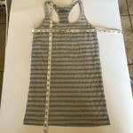 Zella Womans Tank Top Size Small Gray Grey Striped Racerback Activewear Workout Photo 3