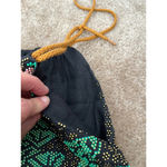 American Vintage Vintage Multicolor beaded bird swan garden flower pond drawstring tote Bag Photo 9