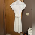 Midi lulu wrap top white bottom lined size small dress Photo 1