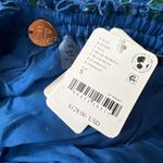 Free People  Ember Tiered Stripe Midi Skirt in blue marina Small $128 Photo 1