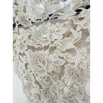 Anthropologie Meadow Rue Cream Bria Embroidered Lace Back Pullover Top Small Photo 5