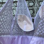 Gianni Bini lilac purple beaded bodice tulle skirt prom dress Size 11 Photo 6