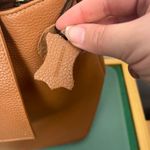 LENE Large Brown Leather and suede Hobo Bag/Shoulder Bag Photo 7