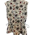 The North Face Women Large Vintage Zip Up Sweater Vest Fleece 90s Leaves Pattern Photo 7