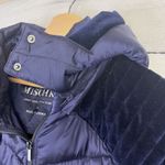 Badgley Mischka Mallory Puffer Coat Packable Blue Velvet Quilted Nylon Sz XL Photo 8