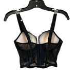 Victoria's Secret Victoria Secret Black Rhinestone Strap Lingerie Pushup Corset Bra Top 32C NWT Photo 1