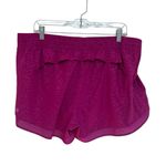 Athleta Printed Mesh Racer Run Mid Rise Short 4” in Fiji Magnolia - Size XL Photo 3