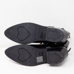 Love moschino NEW  Patent Leather Logo Heart Chain Link Ankle Heel Booties Shoes  Photo 3