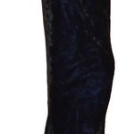 Vintage Jet Set Royal Blue Black Velvet Pants 28w Photo 5