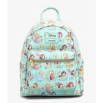 Lounge Fly  Disney Princess Teal / Mint‎ Chibi Mini Backpack - New Photo 3
