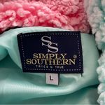Simply Southern Sherpa Vest Blue Size Large Photo 7