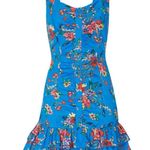 Parker Mahari Floral Cotton Flounce Mini Dress Photo 0