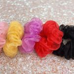 Orchid Crystal Organza Scrunchie Purple Photo 5