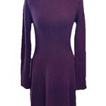 Nine West  Dress Size S Purple Knitted Ribbed Long Sleeve Sweater New Women’s Photo 5