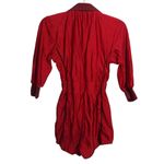 Aria  Red Zip-Up Romper Zip Front Stretchy Street Wear Retro Festival Size M Photo 1