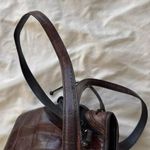 Brighton EMMA Tiny Woven Brown/Black Leather Print D330285 Western Vintage Bag Photo 13