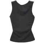 Bagatelle Black Leather Laser Cutout Tank Top XS Photo 1