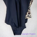Fantasizer women's one piece swimsuit wrap chest, size 10D Gold Photo 7