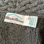 Aran Crafts Irish Cable Knit Side Zip 100% Merino Wool Sweater Size large Green Photo 12