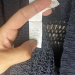 Lucky Brand -NAVY-L/S-OPEN WEAVE KNIT CARDIGAN Open front Cotton Blend-M-EUC Photo 7
