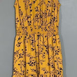 Nanette Lepore Nanette  Colonel Mustard Pleated High Neck Dress Sz 6 Photo 0