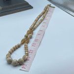 Vintage beige Jasper 28” necklace. Tan Photo 6