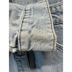 ZARA  Denim Long Sleeve Button Up Jean Mini Dress Sz L Light Blue Wash w/ Pockets Photo 7