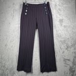Loft Pants Julie Trouser Wide Leg Sailor Buttons High Waist Career Casual 4 Photo 1