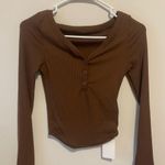 SheIn  brown long sleeve top Photo 1