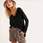 Free People Top We The Free Must Have Henley Waffle Thermal Tunic S Bella Swan Photo 1