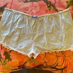 Loft y2k stripe lace trim pajama boxer shorts with purple bow Photo 0