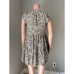 THML  SMOCK BABY DOLL CHEETAH LEOPARD SUMMER SIZE SMALL DRESS WITH POCKETS #93 Photo 6