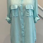 Joe Fresh roll cuff sleeve button down woven-. NWOT Photo 0