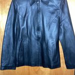 Women’s Black Lather Jacket Size Small Photo 8