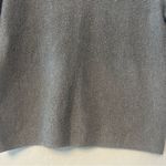 Ella Moss charcoal gray v-neck ribbed pullover sweater size large Photo 13