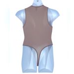 Forever 21 Tan Smooth Thong Bodysuit Size Small – High Neck, Muscle Tank Photo 6