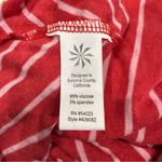 Athleta  Red and White Dusty Shark Bite Striped Maxi Dress Photo 5