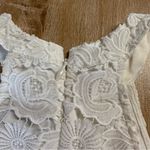 Lulus White Halter High Neck Lace Mini Dress Size Small EUC Photo 5