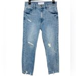 Mother The Dazzler Shift Not Rough Enough Insider Crop Step Fray Size 28 Blue Photo 3