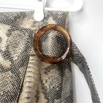 ZARA Snakeskin Printed Faux Wrap Skort Size Small Photo 3