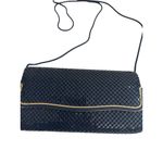 La Regale Vintage Navy Blue Chain Mesh Cocktail Bag w/ Strap Photo 9