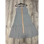 Daily Ritual Maxi Dress Sleeveless Casual Tiered Knit Heathered XL Gray Photo 8