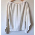 Helmut Lang Ruched Dolman Sleeve Sweater in Ivory Size Small Photo 3