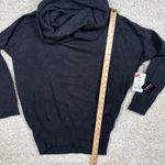 Poof New York Charcoal Grey Cowl Neck Sweater Size Large 2 Way Wear Photo 6