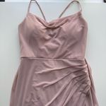 Azazie  Blush Pink Maxi Dress Photo 6