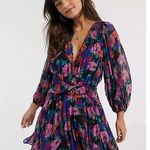 TALULAH La Maison Sweet Talk Mini Dress Dark Floral Purple Size S Photo 0