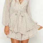 Japna  Spring Polka Dot Ruffle Mini Dress Photo 0