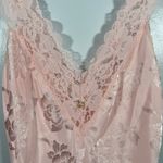 Victoria's Secret Vtg 80s Victoria’s Secret Union Made USA Chemise Dress Floral Jacquard Lace S Photo 4