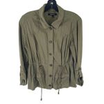 Relativity  Women's Button Down Long Sleeves Field Jacket medium linen anorak Photo 5