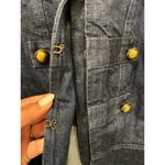 Banana Republic $168 Military NWT Dark Blue Denim Structured Jacket Large Photo 8